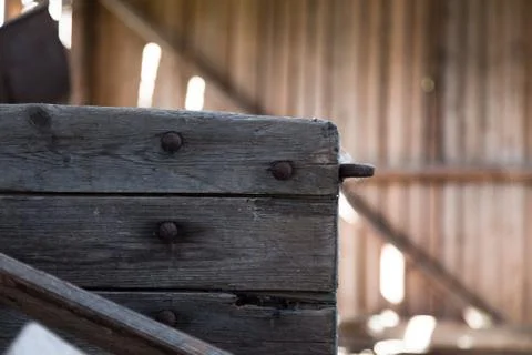 Corner of a wagon Stock Photos