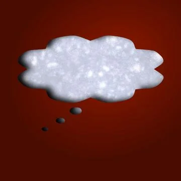 Cornered text bubble at dark red with textured background Stock Illustration