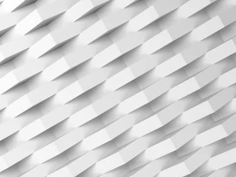 Corners over wall, digital 3d render Stock Illustration