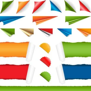 Corners set Stock Illustration