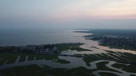 Cornfield Point in Saybrook Video stock 283750769