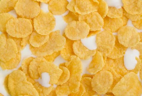 Cornflakes and milk Stock Photos