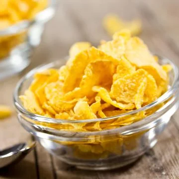 Cornflakes for breakfast Stock Photos
