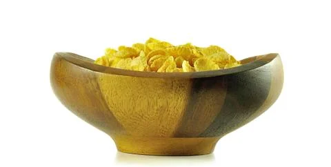 Cornflakes cereal isolated on white background Stock Photos