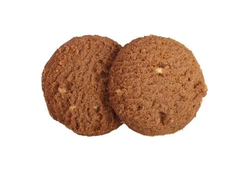 Cornflakes cookies on a white background Stock Photos