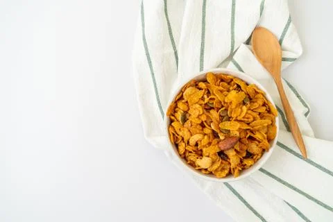 Cornflakes with mix grain Stock Photos
