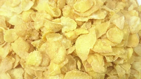 Cornflakes In Rotation Stock Footage 92111594