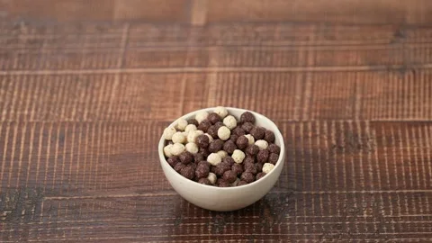 Cornflakes studio shot Stock Footage 183524762