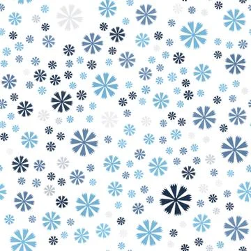 Cornflower pattern. Seamless vector Stock Illustration