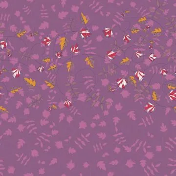 Cornflower pattern. Vector seamless texture Stock Illustration