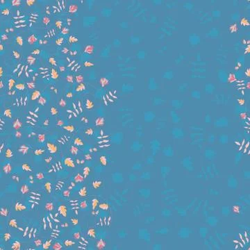 Cornflower pattern. Vector seamless texture Stock Illustration