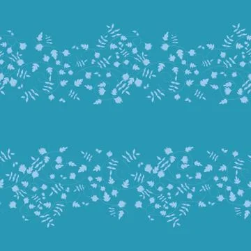 Cornflower pattern. Vector seamless texture Stock Illustration