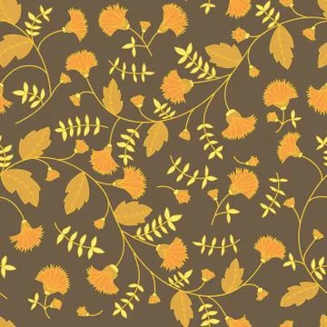 Cornflower pattern. Vector seamless texture Stock Illustration