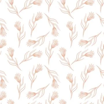 Cornflower vector seamless pattern Stock Illustration