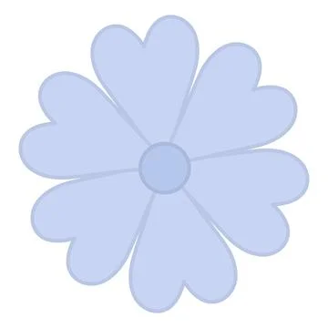 Cornflower. Wild blue flower. Vector illustration. Flat style. Stock Illustration