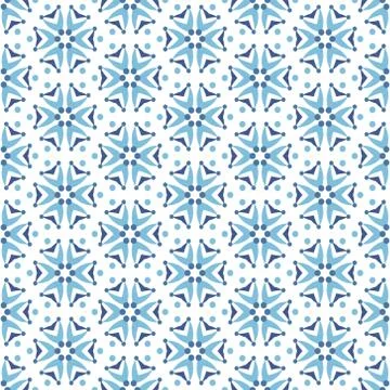 Cornflowers floral seamless pattern in blue colors Stock Illustration