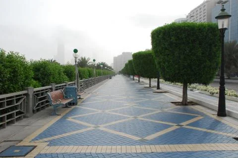The corniche in abu dhabi Stock Photos