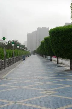 The corniche in abu dhabi Stock Photos