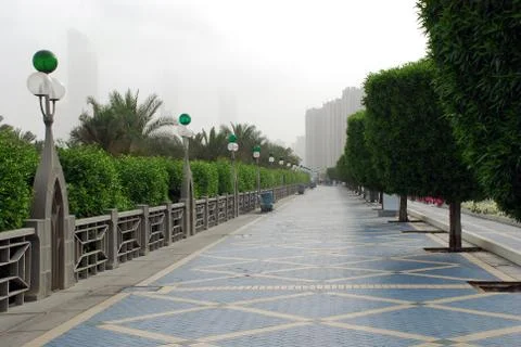 The corniche in abu dhabi Stock Photos