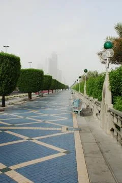 The corniche in abu dhabi Stock Photos