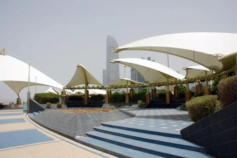 The corniche in abu dhabi Foto stock