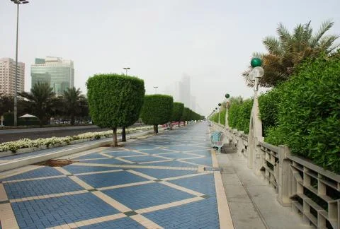 The corniche in abu dhabi Stock Photos