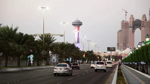 Corniche in Abu Dhabi, UAE Stock Footage 70533508