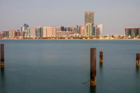 Corniche Beach in Abu Dhabi, UAE Stock Photos