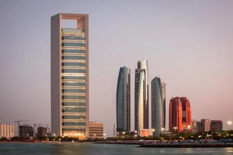 Corniche Beach in Abu Dhabi, UAE Stock Photos