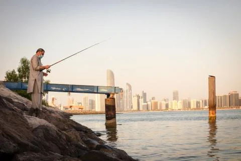 Corniche Beach in Abu Dhabi, UAE Stock Photos