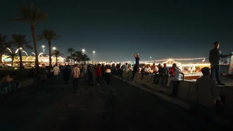 Corniche in Doha, Qatar Stock Footage 327584203