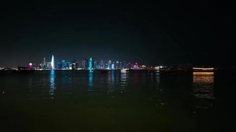 Corniche in Doha, Qatar Stock Footage 327584527