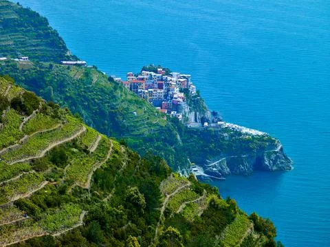 CORNIGLIA CINQUE TERRE Foto stock