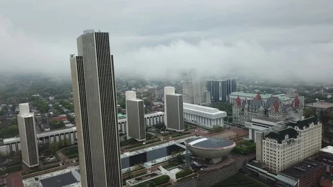 Corning Tower Albany NY Stock Footage 119422616