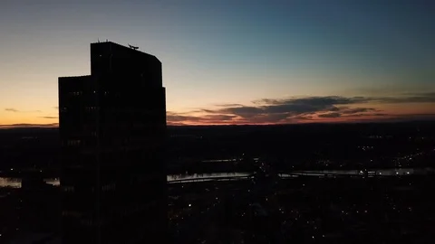 Corning Tower Sunrise Stock Footage 126076900