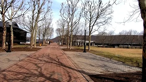 Corning walking bridge Stock-Footage 106362687