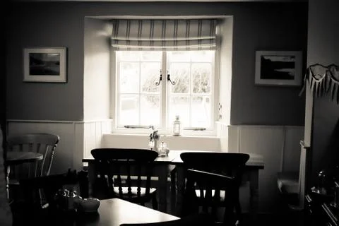 Cornish cafe Foto stock