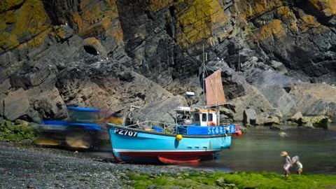 A Cornish Cove Stock Photos