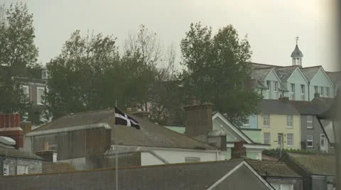 Cornish Flag Stock Footage 21443734