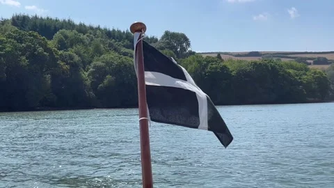 Cornish flag Stock Footage 204865723