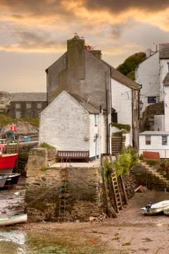 Cornish harbour, england Stock Photos