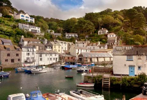 Cornish harbour in summer Stock Photos