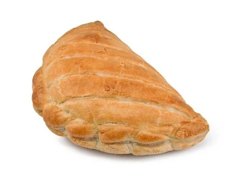Cornish pasty isolated Stock Photos