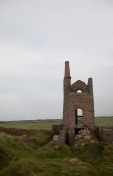 Cornish tin mine Stock Photos