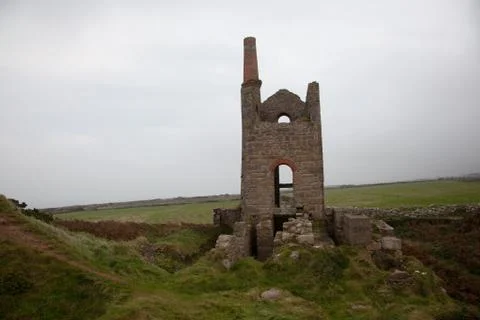 Cornish tin mine Stock Photos