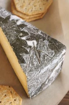 Cornish Yarg Cheese Stock Photos
