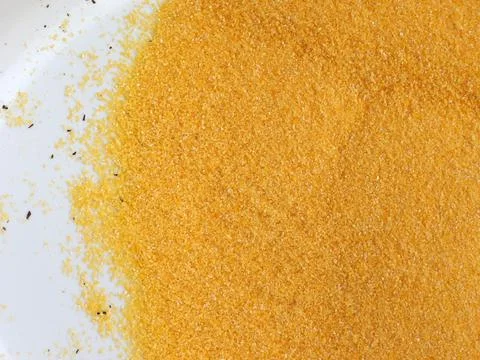 Cornmeal for polenta Stock Photos