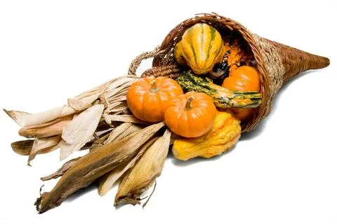 Cornucopia A Cornucopia celebrating the years bountiful harvest. Copyright... Stock Photos