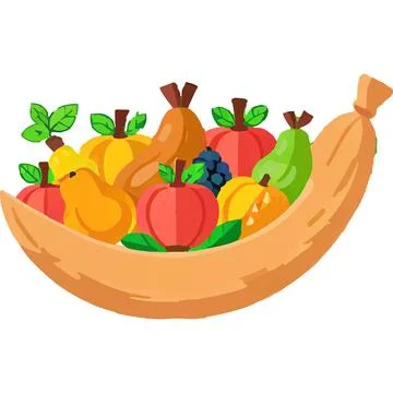 Cornucopia cornucopia of fruit fall harvest feast Abundance Symbol Illustration