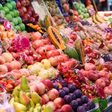 Cornucopia of Fruit Stock Photos